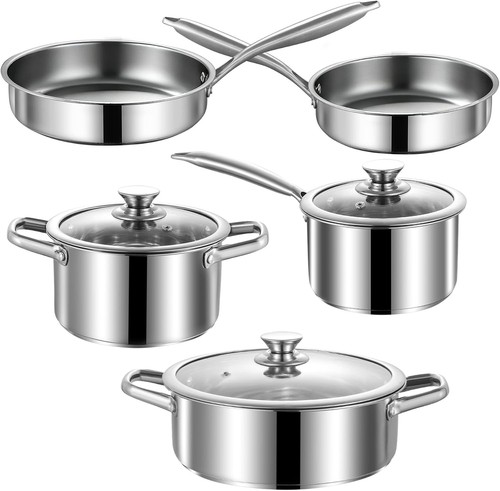 Edelstahl-Kochgeschirr-Set